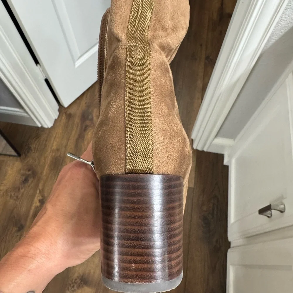 Donald Pliner Brown Suede Ankle Boots - Picture 5 of 9